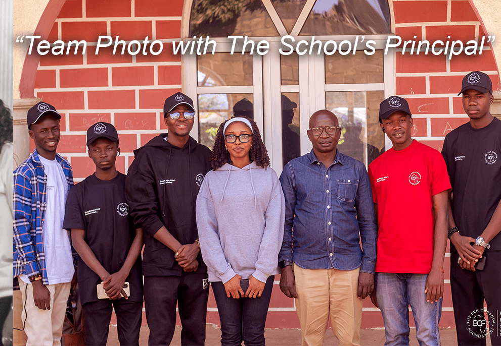 Team Photo with School Principal